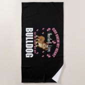 BULLDOGGE STRANDTUCH (Vorderseite)