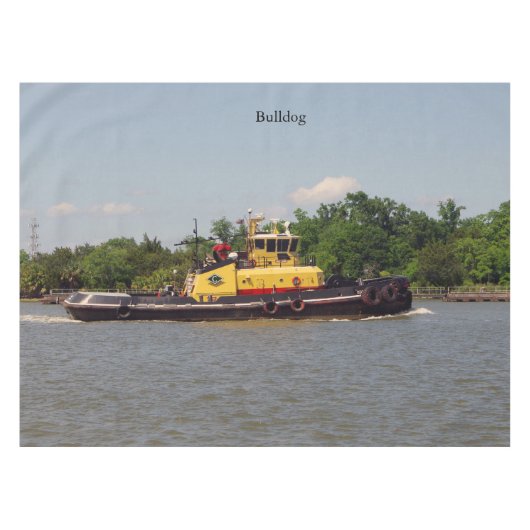 Bulldogge Tischdecke (Vorderseite (Horizontal))