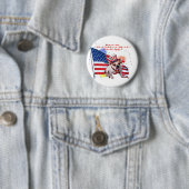 Bulldogge - Unabhängigkeitstag-Feier Button (Beispiel)