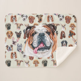 Bulldogge und Freunde Sherpadecke