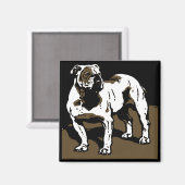 Bulldogge viktorianische Holzfällermagnete Magnet (Vorderseite/Rückseite)