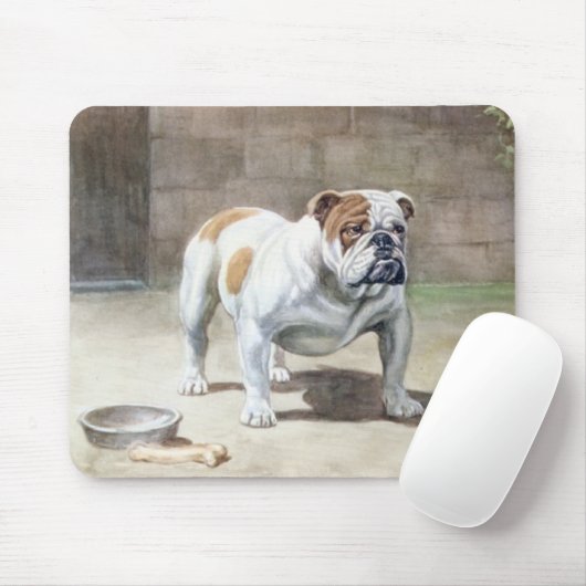 Bulldogge Vintages Mousepad (Mit Mouse)