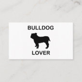 Bulldogge Visitenkarte (Vorderseite)