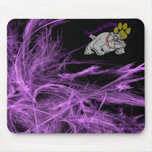 Bulldogge w/Paw u. Lila Mousepad (Vorne)