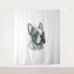 Bulldogge Wandteppich