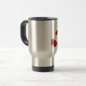 Bulldogge Weihnachtsschmuck Geschenkboxen Rote Wei Reisebecher (Vorderseite Links)