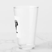 Bulldogge zeichnend glas (Links)