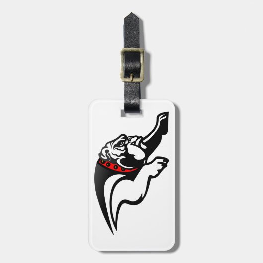 Bulldoggen 1 gepäckanhänger (Vorderseite vertikal)