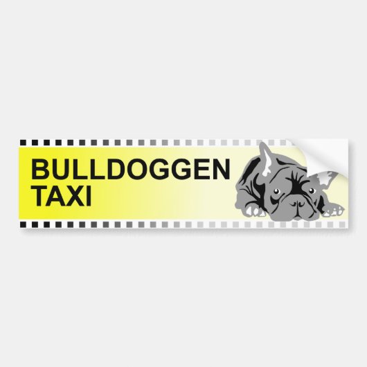 Bulldoggen-Aufkleber Autoaufkleber (Vorne)
