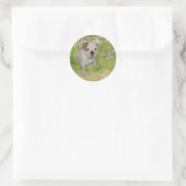 Bulldoggen-Aufkleber Runder Aufkleber (Tasche)