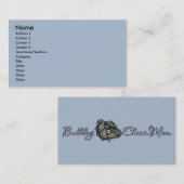 Bulldoggen-Beifall-Mama Telefonnummerkarte (Vorne/Hinten)