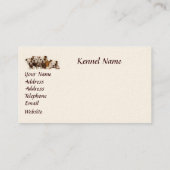 Bulldoggen-Brüter-Visitenkarte Visitenkarte (Rückseite)