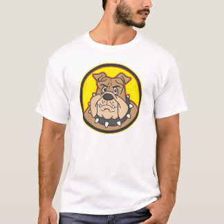 Bulldoggen-Cartoon-Logo-T - Shirt