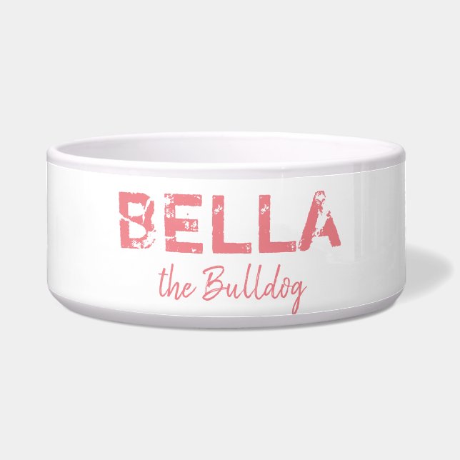 Bulldoggen-Gewohnheits-Schüssel Napf (Vorderseite)