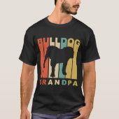 Bulldoggen-Großvater T-Shirt (Vorderseite)