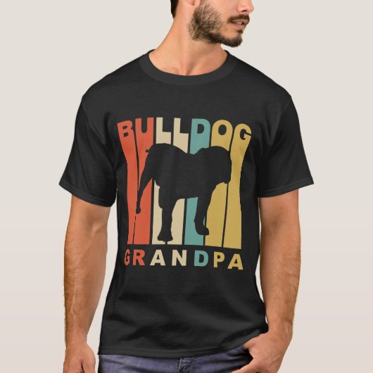 Bulldoggen-Großvater T-Shirt (Vorderseite)