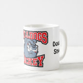 Bulldoggen-Hockey-Kaffee-Tasse Kaffeetasse (VorderseiteRechts)