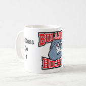 Bulldoggen-Hockey-Kaffee-Tasse Kaffeetasse (Vorderseite Links)