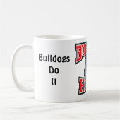 Bulldoggen-Hockey-Kaffee-Tasse Kaffeetasse (Links)