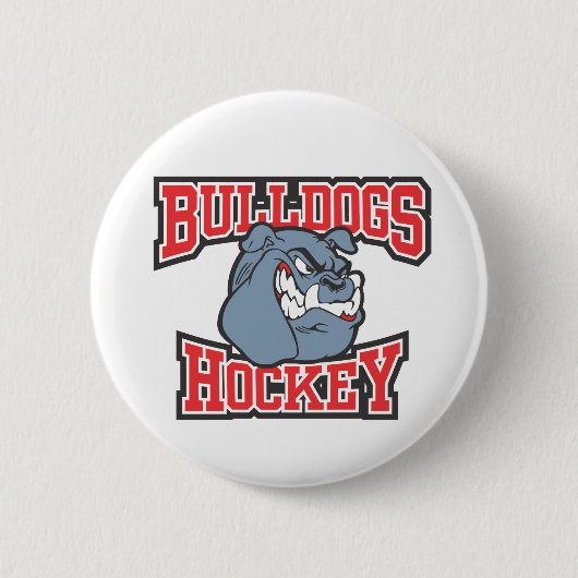 Bulldoggen-Hockey-offizieller Knopf Button (Vorderseite)