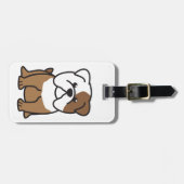 Bulldoggen-HundeCartoon Gepäckanhänger (Vorderseite horizontal)