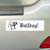 Bulldoggen-Hundegeschäft Autoaufkleber (Auf Auto)