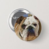 Bulldoggen-Knopf Button (Vorne & Hinten)