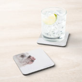 Bulldoggen-Lecken Getränkeuntersetzer (Rechte Seite)