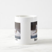 Bulldoggen-Liebe. Amerikanische Bulldoggen-Malerei Kaffeetasse (Mittel)