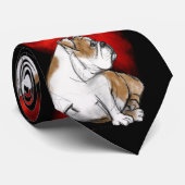 Bulldoggen-Liebe Krawatte (Gerollt)