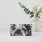 Bulldoggen-Liebe Visitenkarte (Stehend Vorderseite)