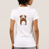 Bulldoggen-Mama T-Shirt (Rückseite)
