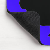 Bulldoggen-Mausunterlage-Blau Mousepad (Ecke)