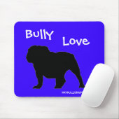 Bulldoggen-Mausunterlage-Blau Mousepad (Mit Mouse)