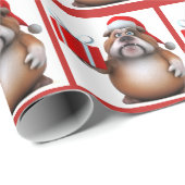 Bulldoggen-Packpapier Geschenkpapier (Rolleneckpunkt)