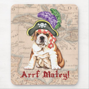 Bulldoggen-Pirat Mousepad