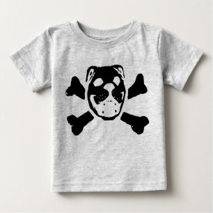 Bulldoggen-Schädel für Baby Baby T-shirt