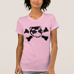 Bulldoggen-Schädel T-Shirt