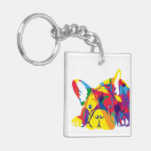 Bulldoggen Schlüsselger Schlüsselanhänger (Vorderseite links)