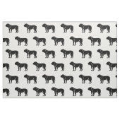 Bulldoggen-Silhouette-Muster-Haustiere Stoff (Fat Quarter (45,7 x 55,9 cm))