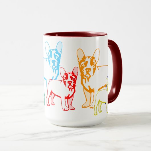 Bulldoggen Tasse (VorderseiteRechts)