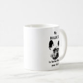 Bulldoggen-Tasse Kaffeetasse (VorderseiteRechts)