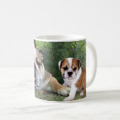 Bulldoggen-Tasse Kaffeetasse (VorderseiteRechts)