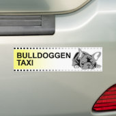 Bulldoggen Taxi (Deutschland) Autoaufkleber (Auf Auto)