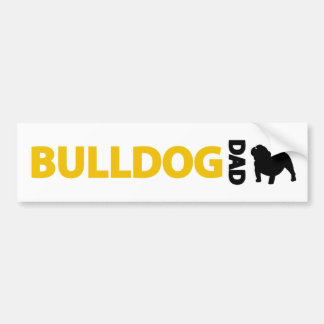Bulldoggen-Vater Autoaufkleber