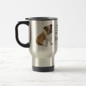 Bulldoggen-Vater-Reise-Tasse Reisebecher (Links)