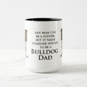 Bulldoggen-Vater-Tasse Tasse (Zentrum)