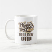 Bulldoggen-Vater (Welten am besten) Kaffeetasse (Links)