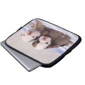 Bulldoggen-Welpen Laptopschutzhülle (Vorne Knopf)