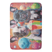 Bulldoggen Welpen, Milkshake Badematte (Vorderseite Vertikal)